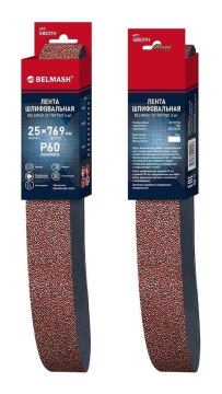 Лента шлифовальная БЕЛМАШ 25х769 мм P60, 3 шт. для BDG 25/125 (SB037H)