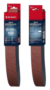 Лента шлифовальная БЕЛМАШ 25х769 мм P120, 3 шт. для BDG 25/125 (SB031H)