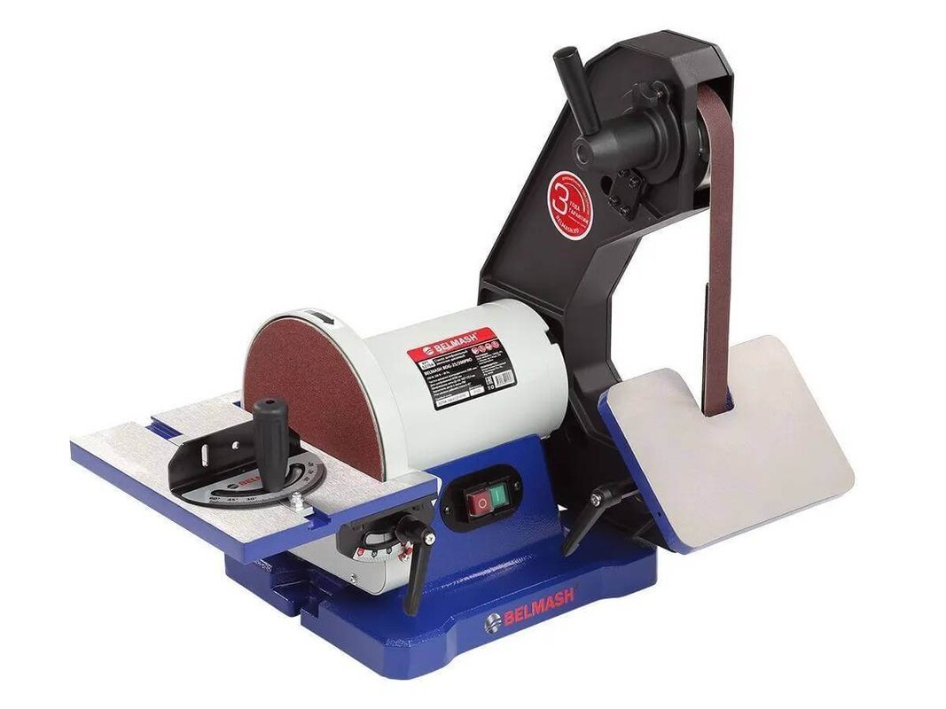 Станок шлифовальный ленточно-дисковый БЕЛМАШ BDG 25/200PRO (S279A)