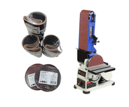 Станок шлифовальный тарельчато-ленточный БЕЛМАШ BDG 100/152 +набор расходных материалов (KN0093)