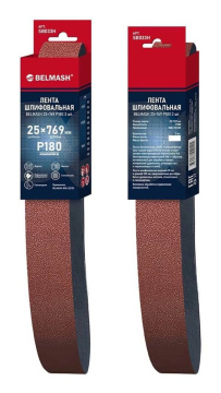Лента шлифовальная БЕЛМАШ 25х769 мм P180, 3 шт. для BDG 25/125 (SB033H)