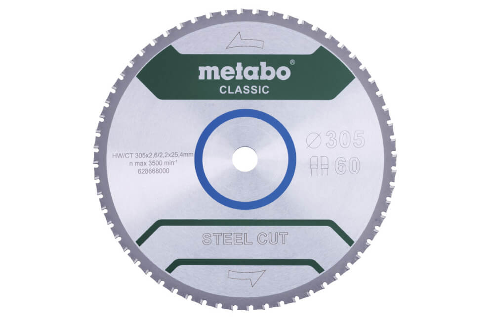 Диск пильный по металлу METABO STEEL CUT — CLASSIC 355х25.4х72T (628669000)